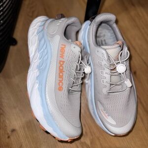 New Balance Gray and Orange Athletic Shoes